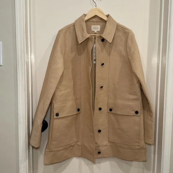 SÉZANE Gabano Coat in Beige sz 40 (US 8) NWT - Picture 10 of 16
